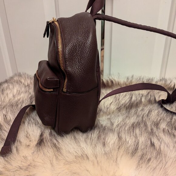 COACH F38263 CHARLIE MINI BACKPACK SHOULDER BAG IN PEBBLE LEATHER PRE-OWNED. - Picture 6 of 8